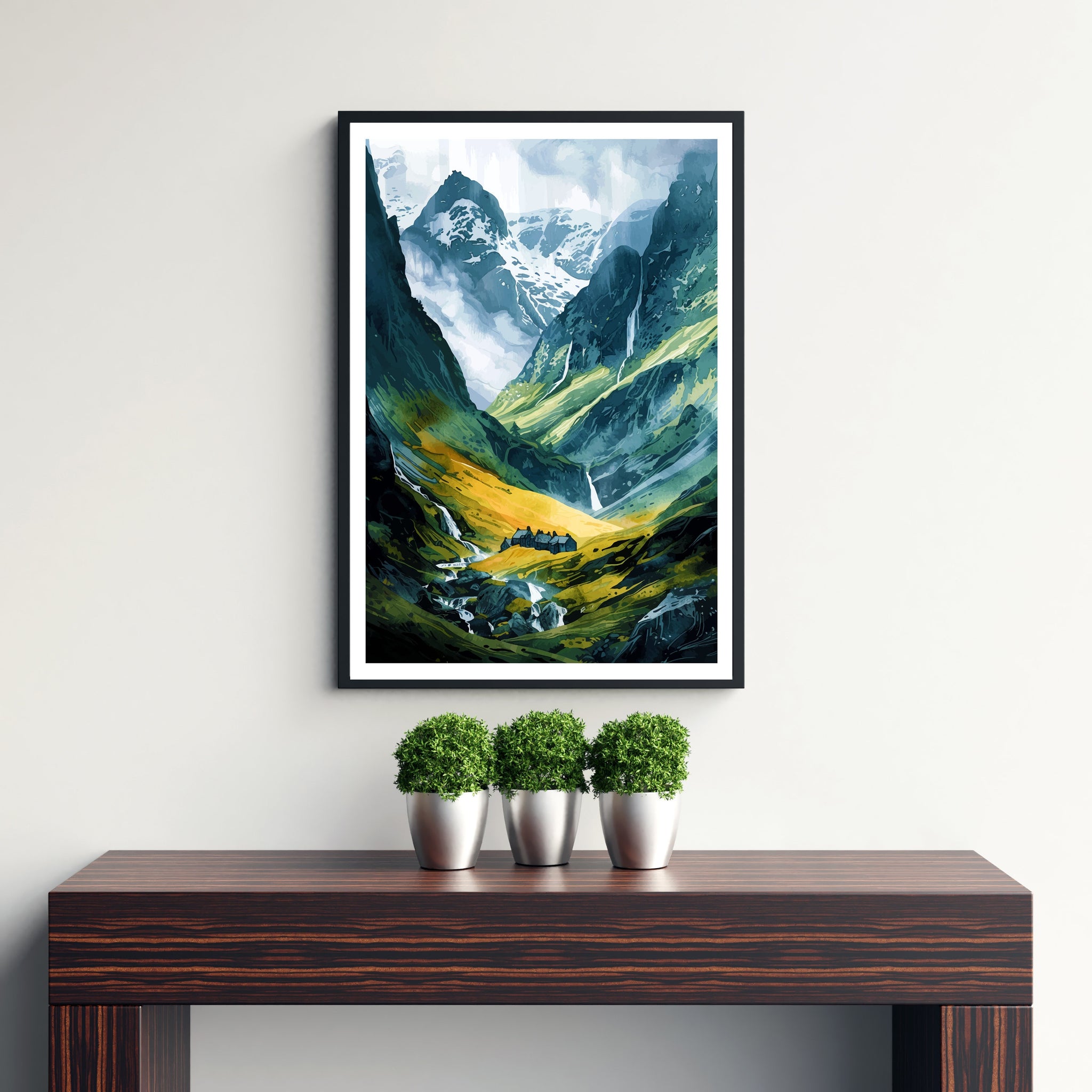 Glencoe Scotland Travel Print Wall Decor Wall Art Glencoe Wall Hanging Home Décor Glencoe Gift Art Lovers Scottish Art Lover Gift Print Art