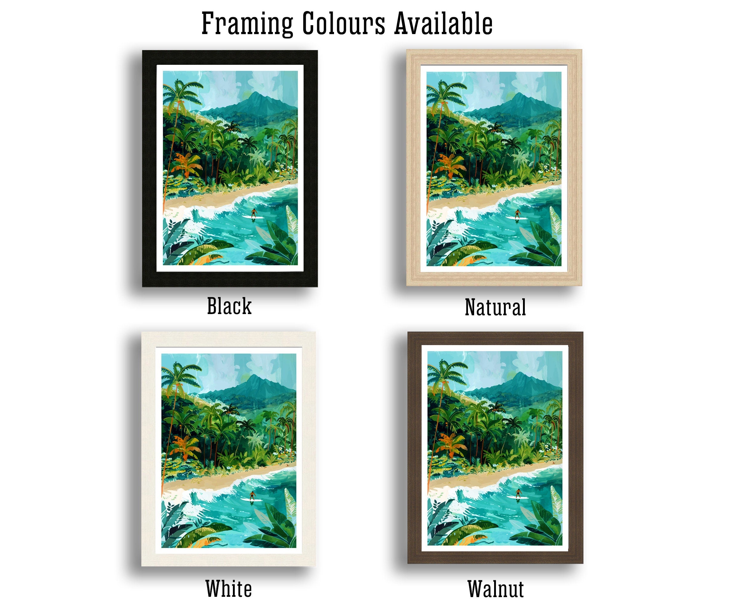 Hawaii Travel Print Wall Decor Wall Art Hawaii Wall Hanging Home Décor Hawaii Gift Art Lovers Hawaiian Art Lover Gift Print Art