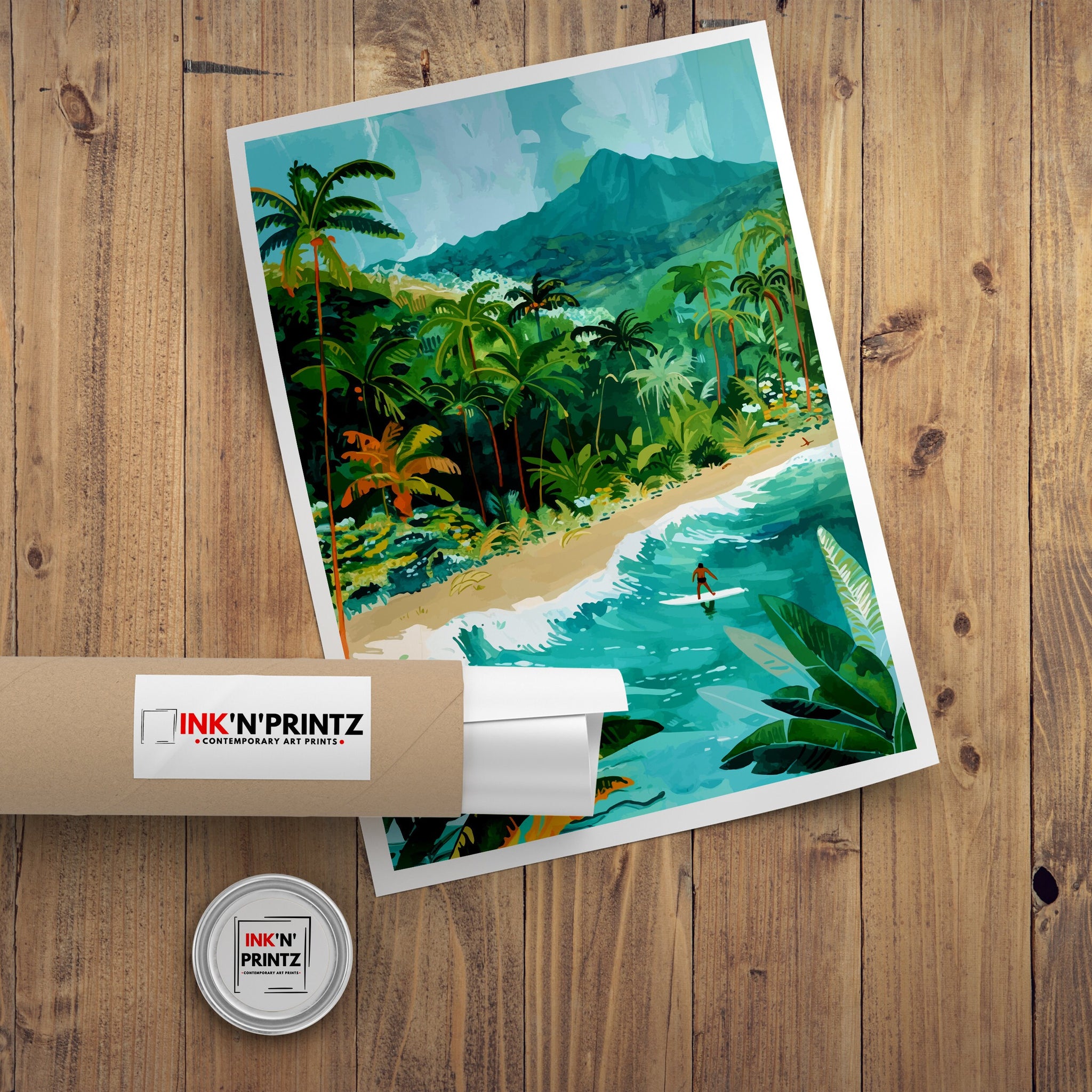 Hawaii Travel Print Wall Decor Wall Art Hawaii Wall Hanging Home Décor Hawaii Gift Art Lovers Hawaiian Art Lover Gift Print Art