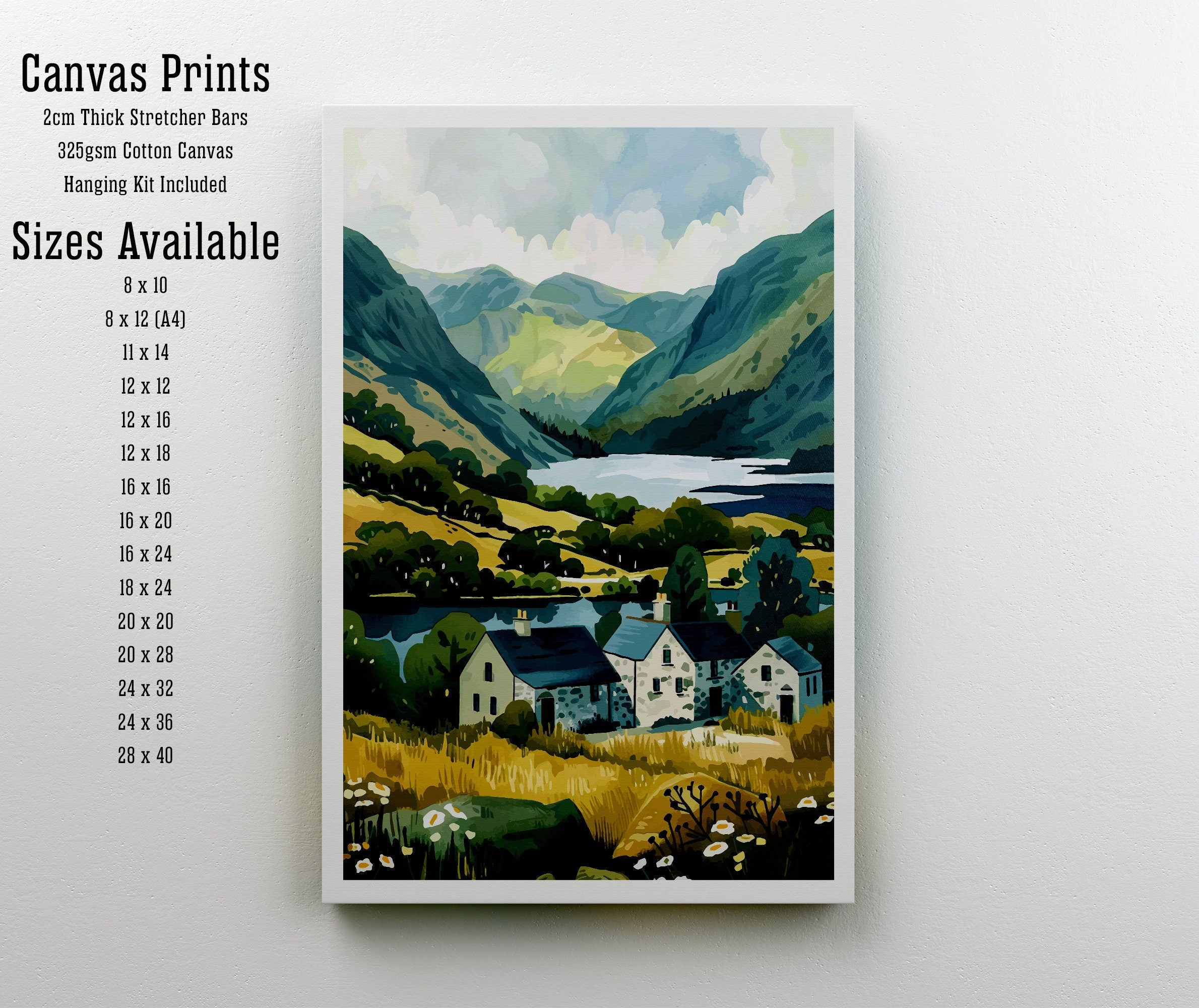 Lake District Travel Poster