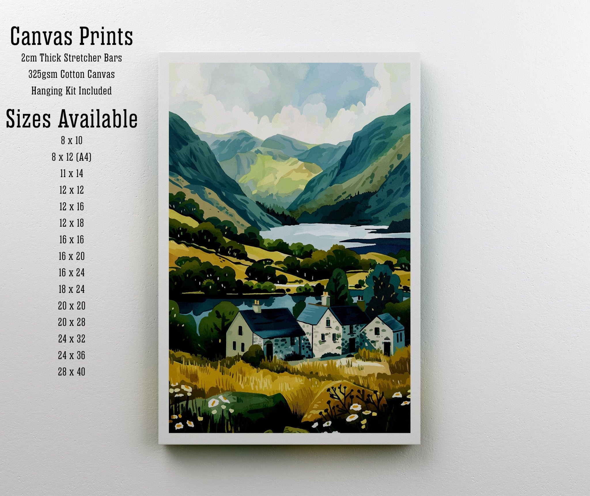 Lake District Travel Poster