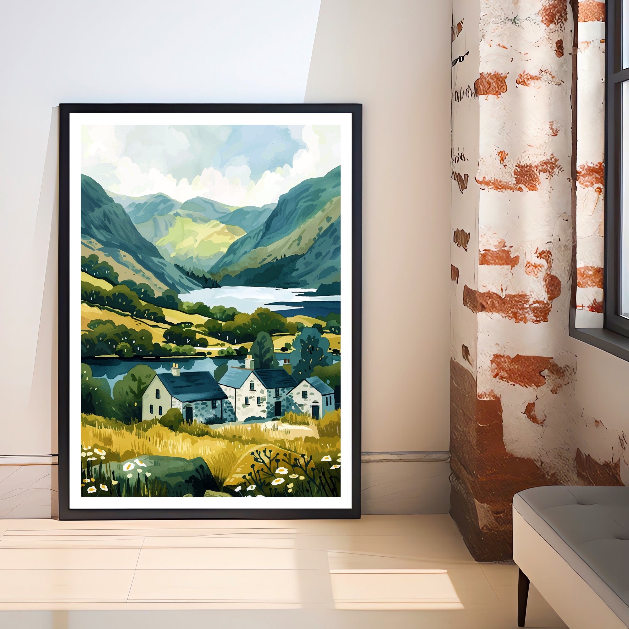 Lake District Travel Poster