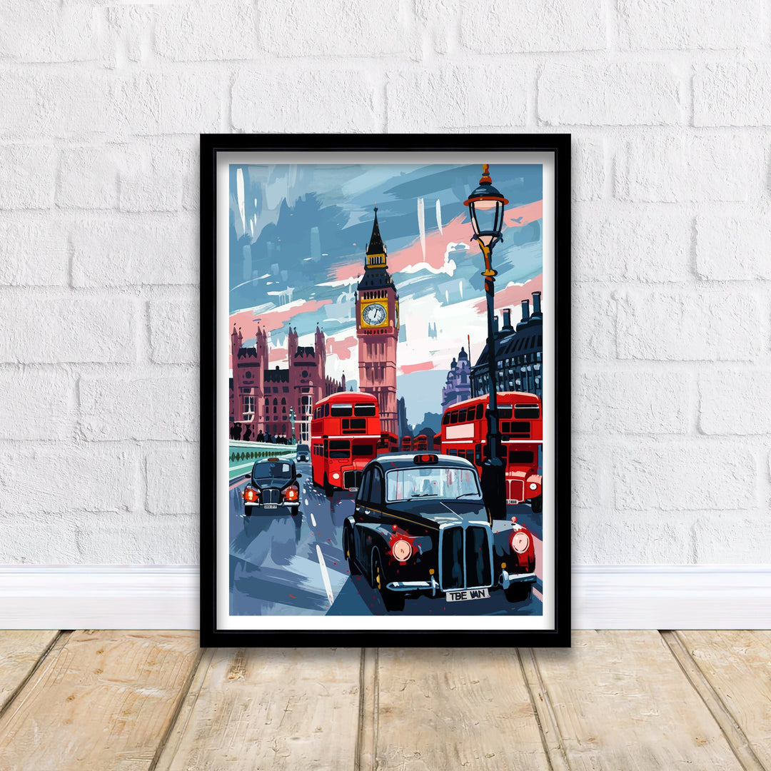 London Travel Print Wall Decor Wall Art London Wall Hanging Home Décor London Gift Art Lovers British Art Lover Gift Print Art