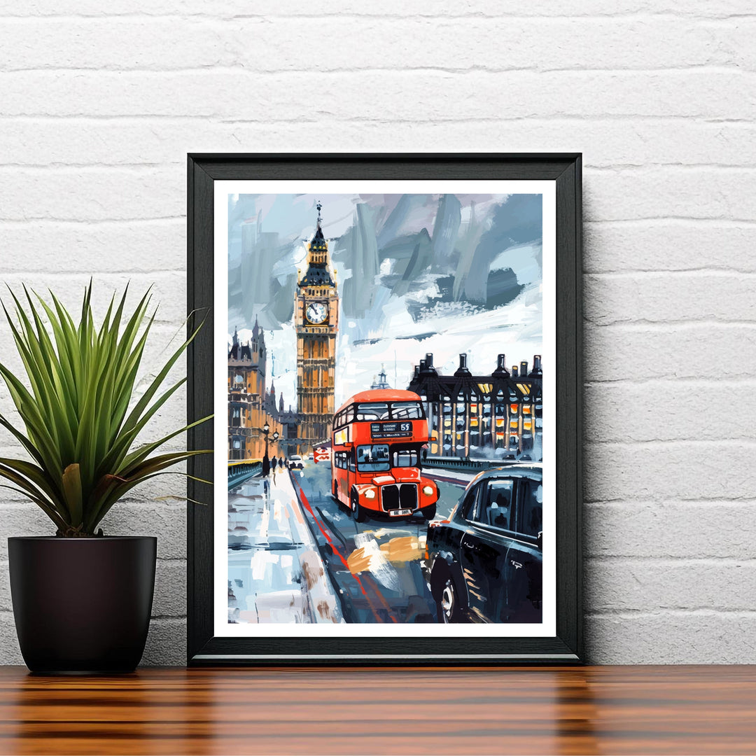 London Travel Print Wall Decor Wall Art London Wall Hanging Home Décor London Gift Art Lovers British Art Lover Gift Print Art