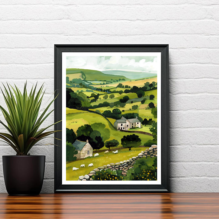 Yorkshire Dales Travel Poster