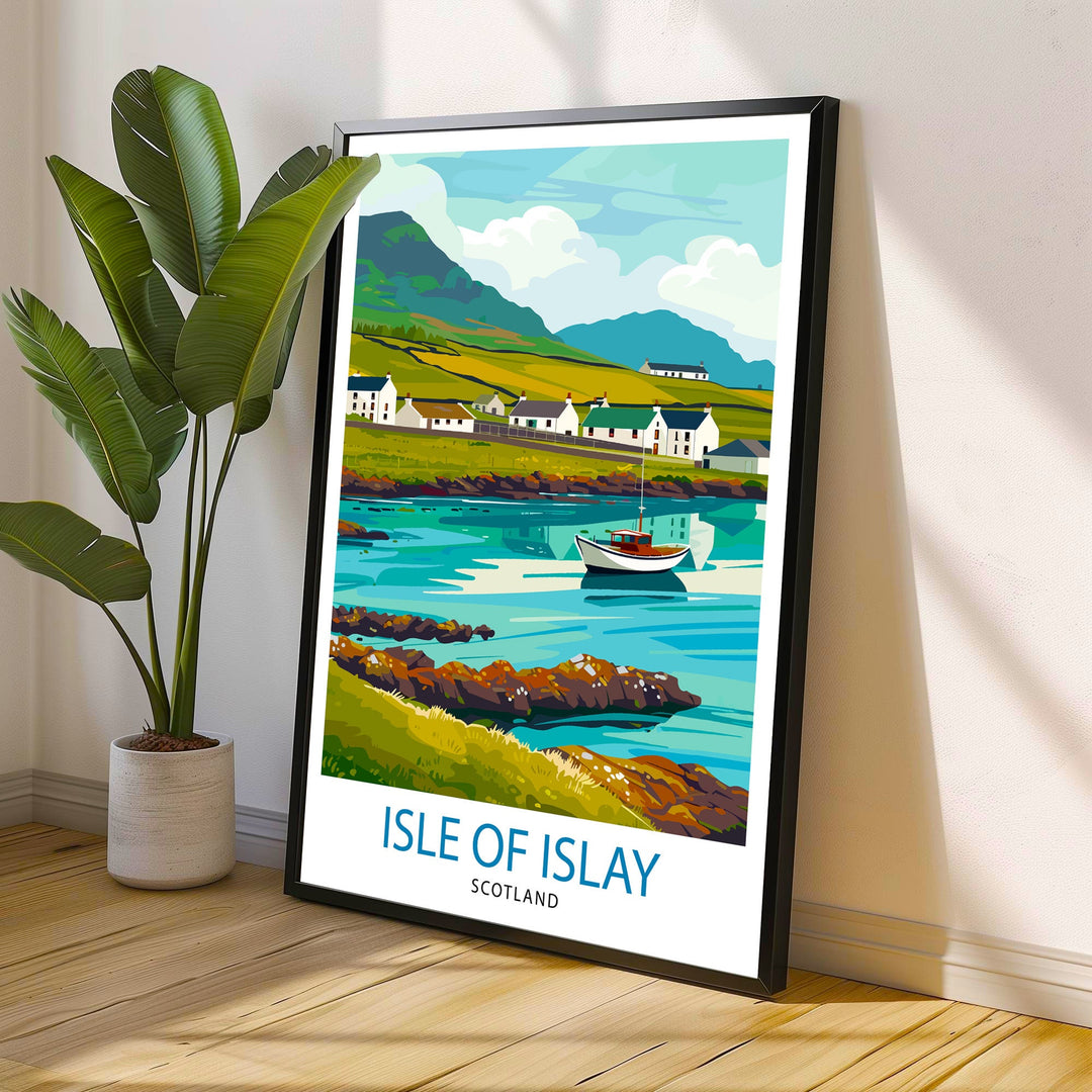 Isle of Islay Scotland Travel Poster