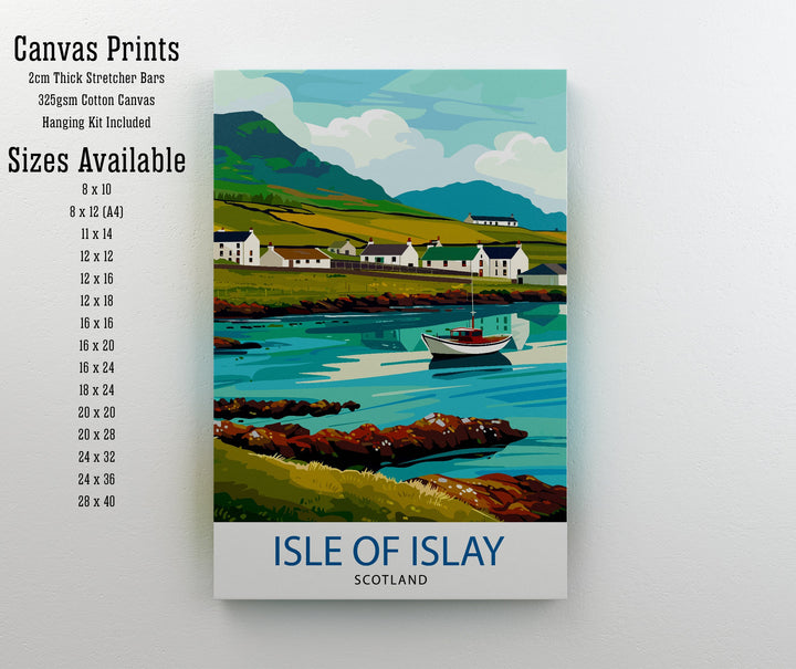 Isle of Islay Scotland Travel Poster