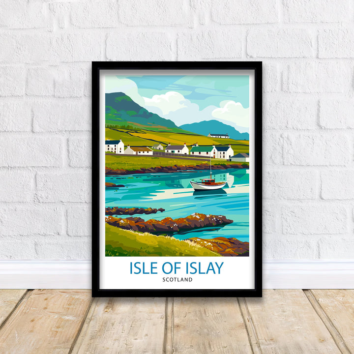 Isle of Islay Scotland Travel Poster