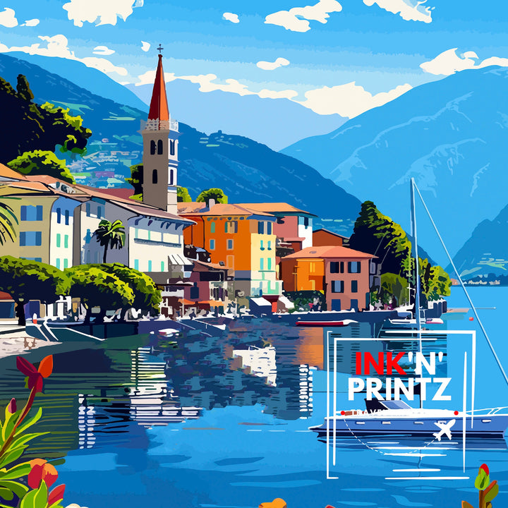 Ascona Switzerland Travel Poster