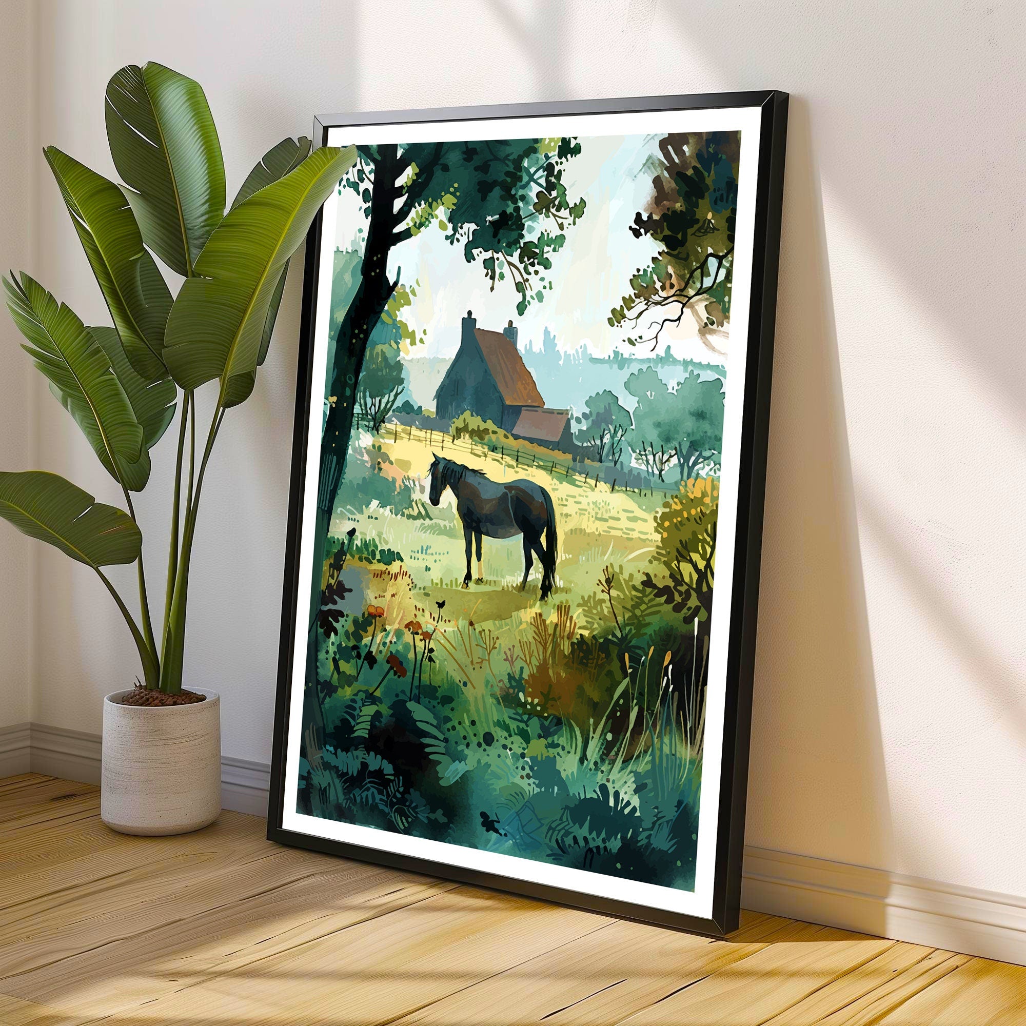 New Forest Travel Print Wall Decor Wall Art New Forest Wall Hanging Home Décor New Forest Gift Art Lovers British Art Lover Gift Print Art