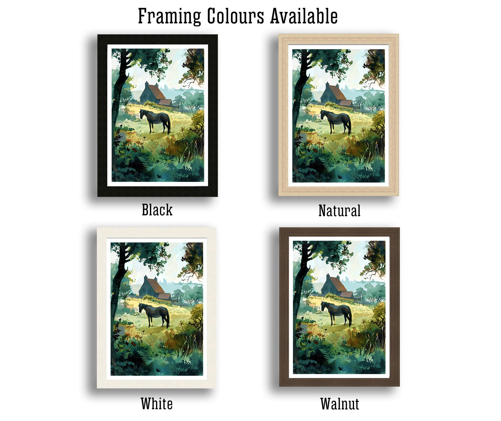 New Forest Travel Print Wall Decor Wall Art New Forest Wall Hanging Home Décor New Forest Gift Art Lovers British Art Lover Gift Print Art