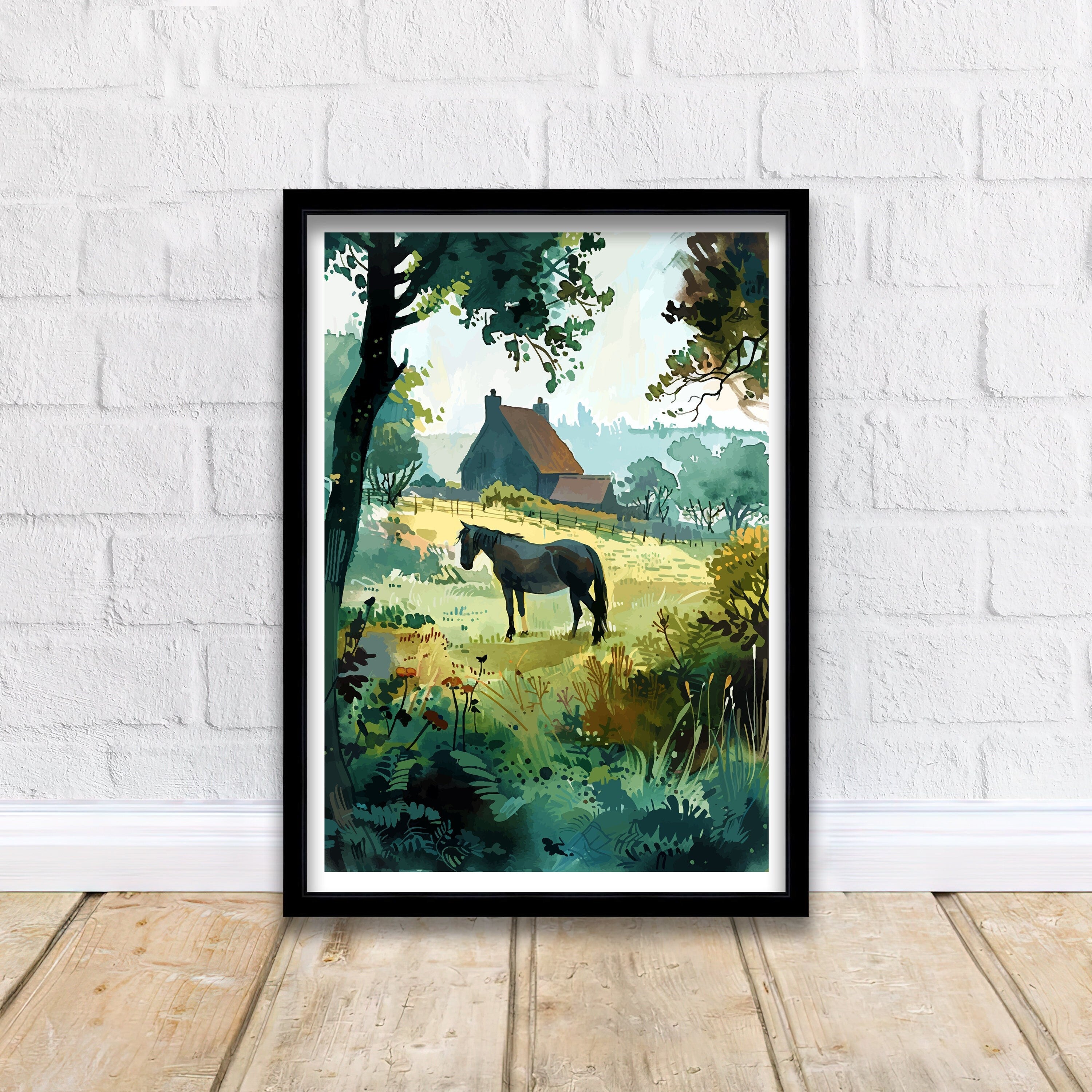 New Forest Travel Print Wall Decor Wall Art New Forest Wall Hanging Home Décor New Forest Gift Art Lovers British Art Lover Gift Print Art