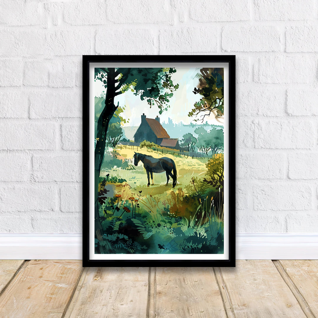 New Forest Travel Print