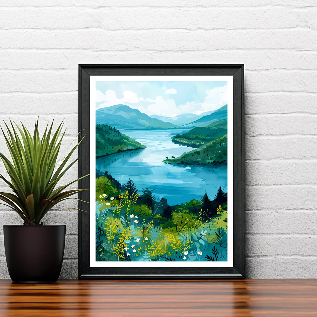 Loch Lomond Scotland Travel Poster