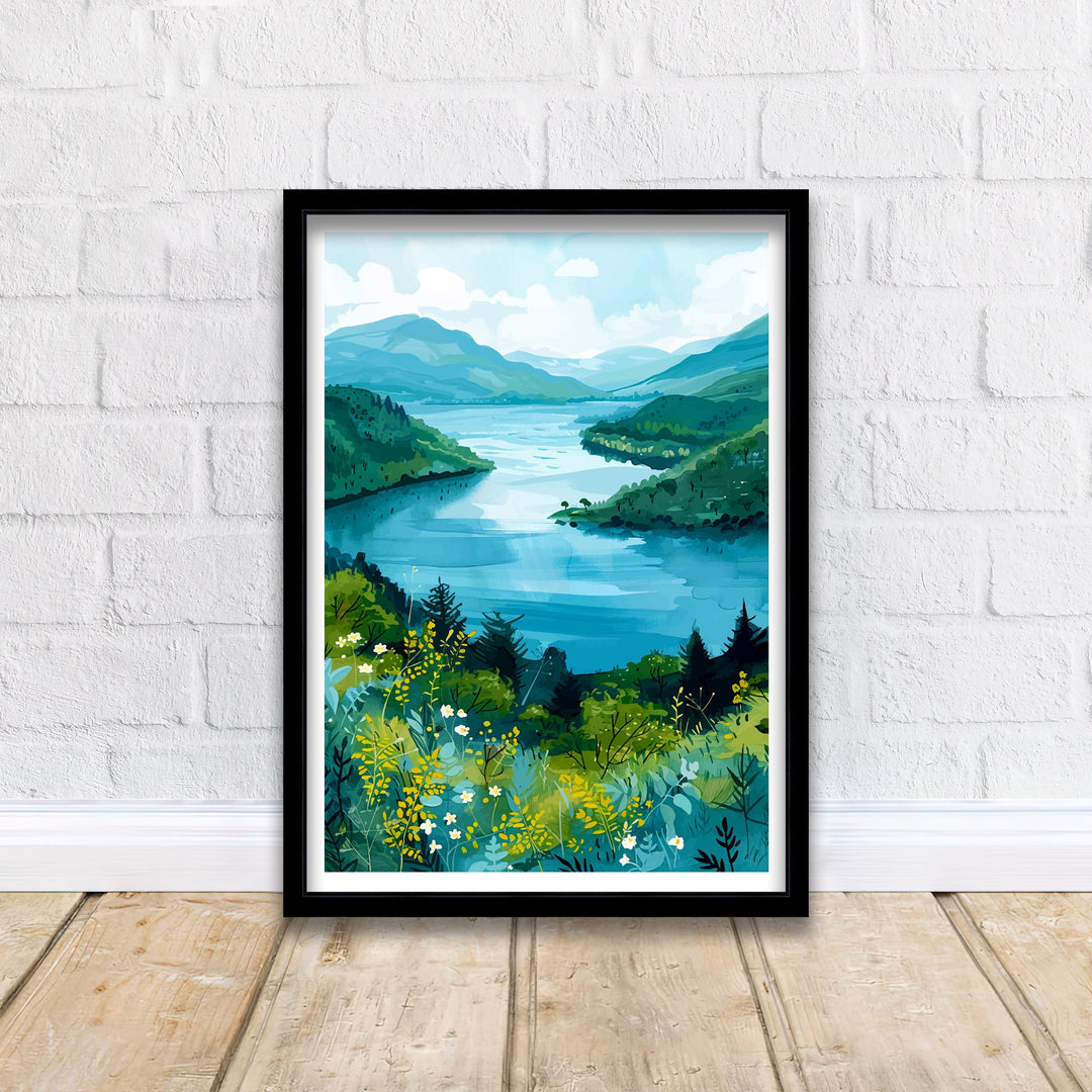 Loch Lomond Scotland Travel Poster