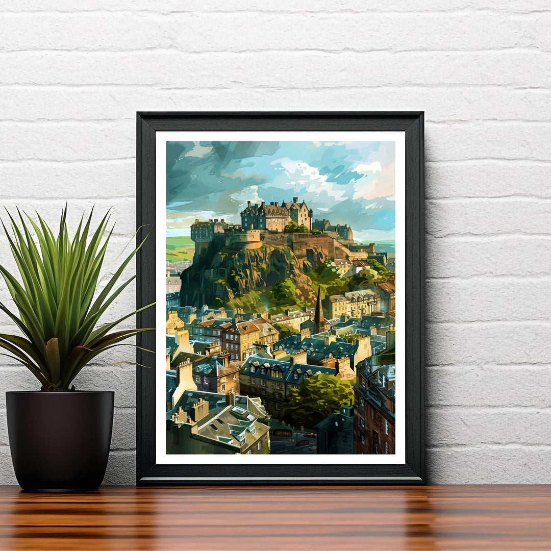 Edinburgh Scotland Travel Print Wall Decor Wall Art Edinburgh Wall Hanging Home Décor Edinburgh Gift Art Lovers Scottish Art Lover Gift