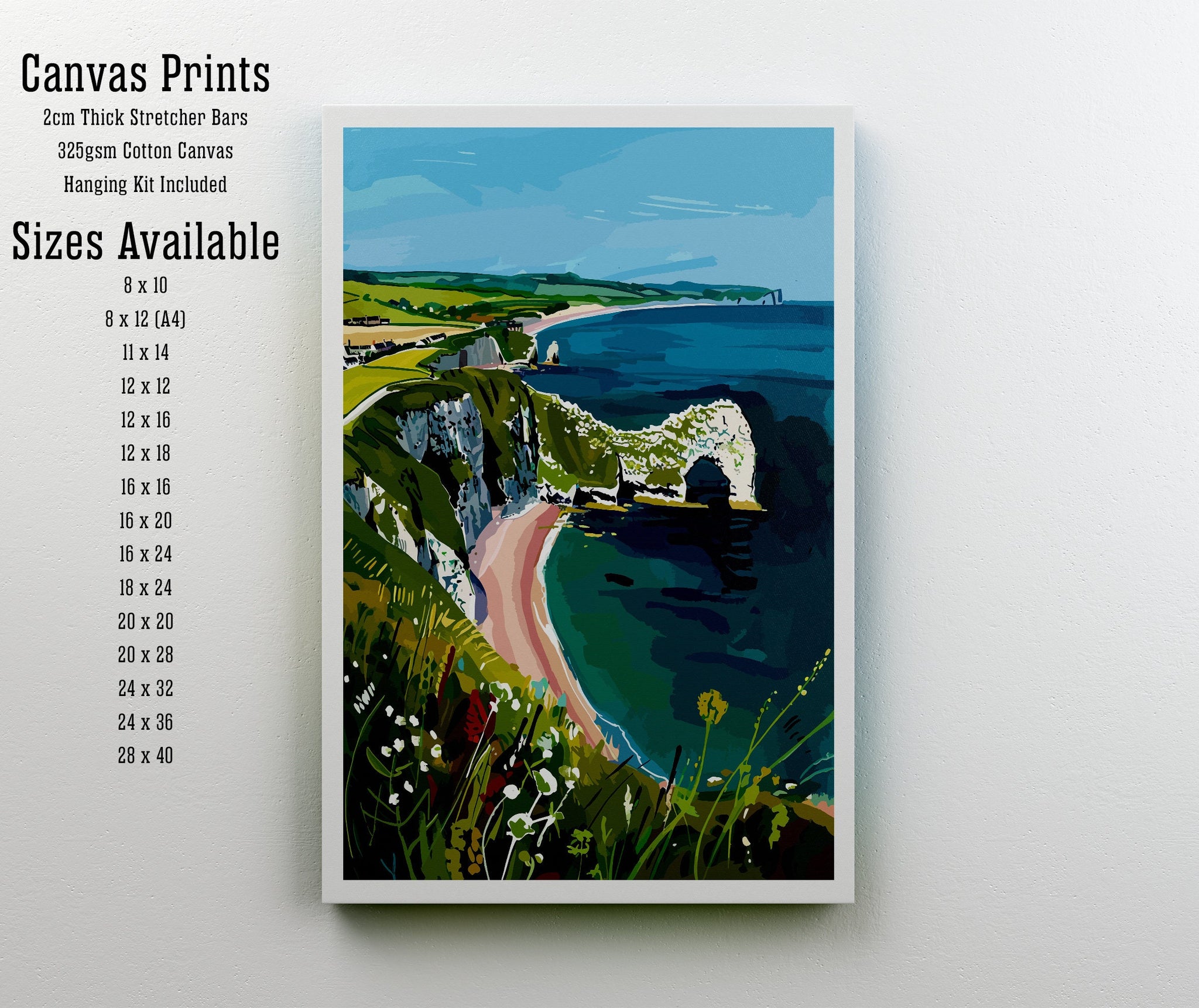 Dorset England Travel Poster