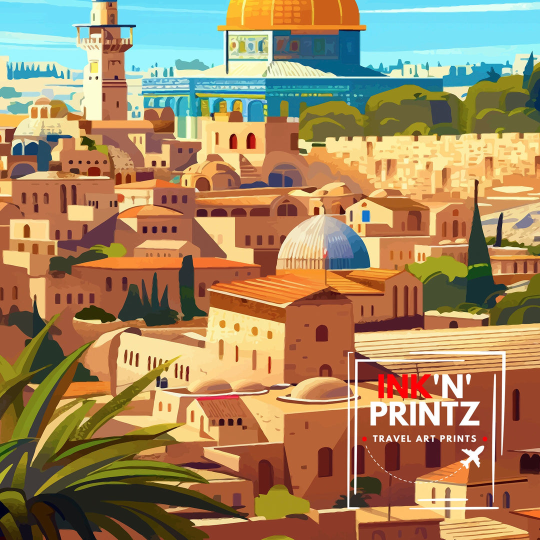 Jerusalem Israel Travel Poster