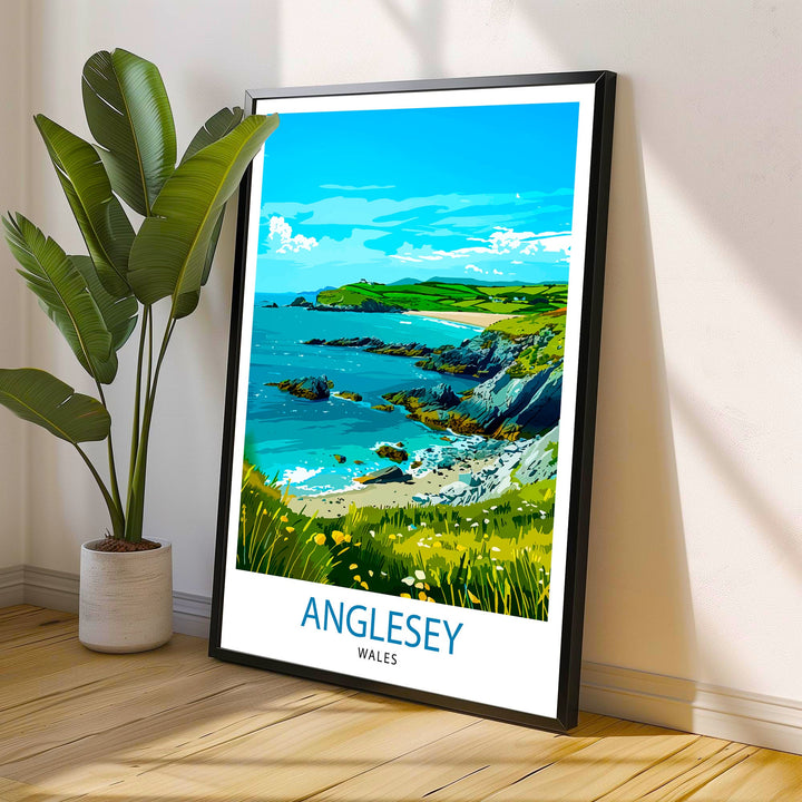 Anglesey Wales Travel Poster