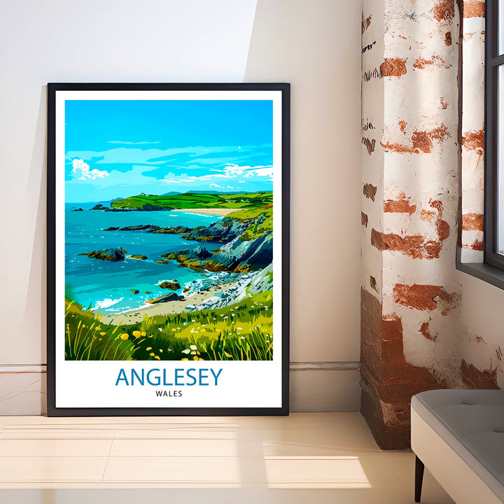 Anglesey Wales Travel Poster