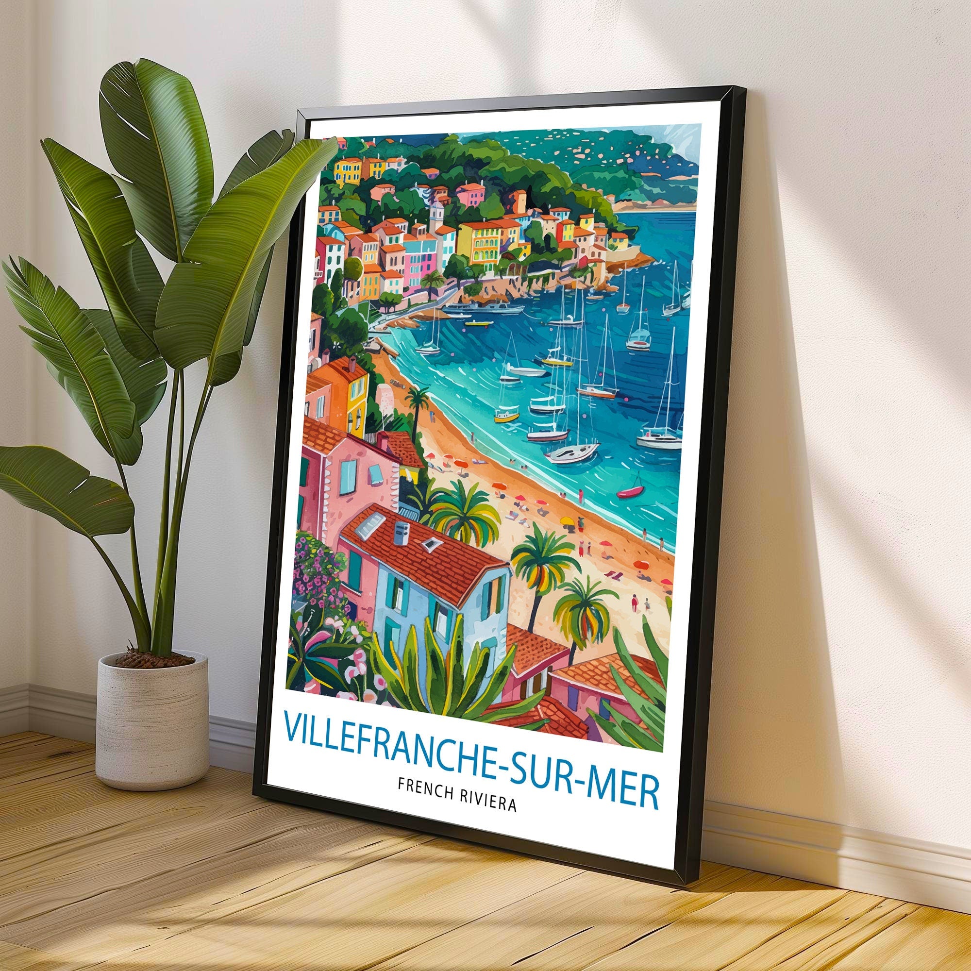 Villefranche-sur-Mer France Travel Poster