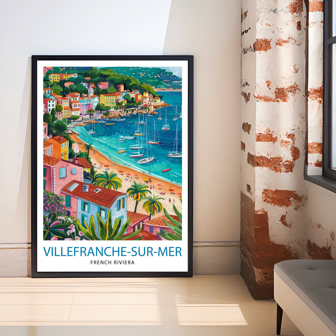 Villefranche-sur-Mer France Travel Poster