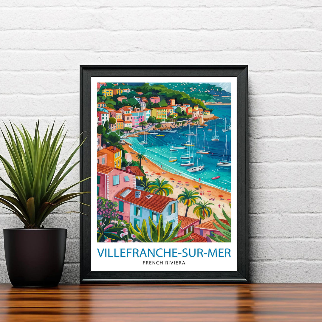 Villefranche-sur-Mer France Travel Poster