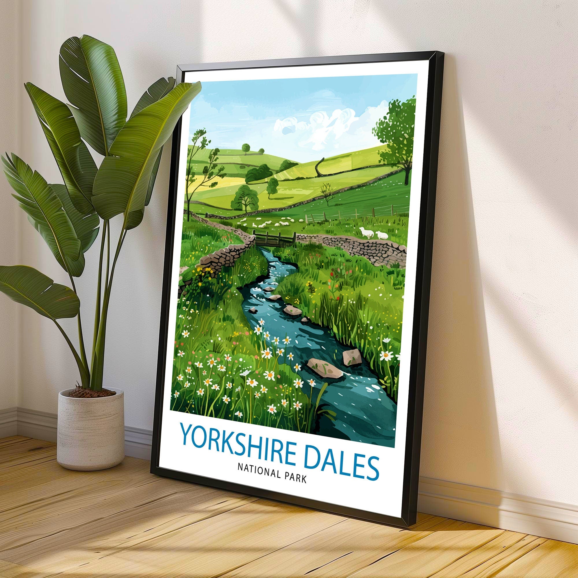 Yorkshire Dales Travel Print Wall Decor Wall Art Yorkshire Dales Wall Hanging Home Décor Yorkshire Dales Gift Art Lovers British Art Lover