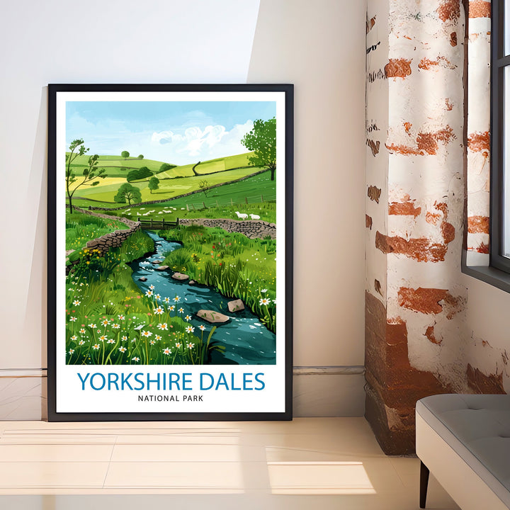 Yorkshire Dales Travel Print Wall Decor Wall Art Yorkshire Dales Wall Hanging Home Décor Yorkshire Dales Gift Art Lovers British Art Lover