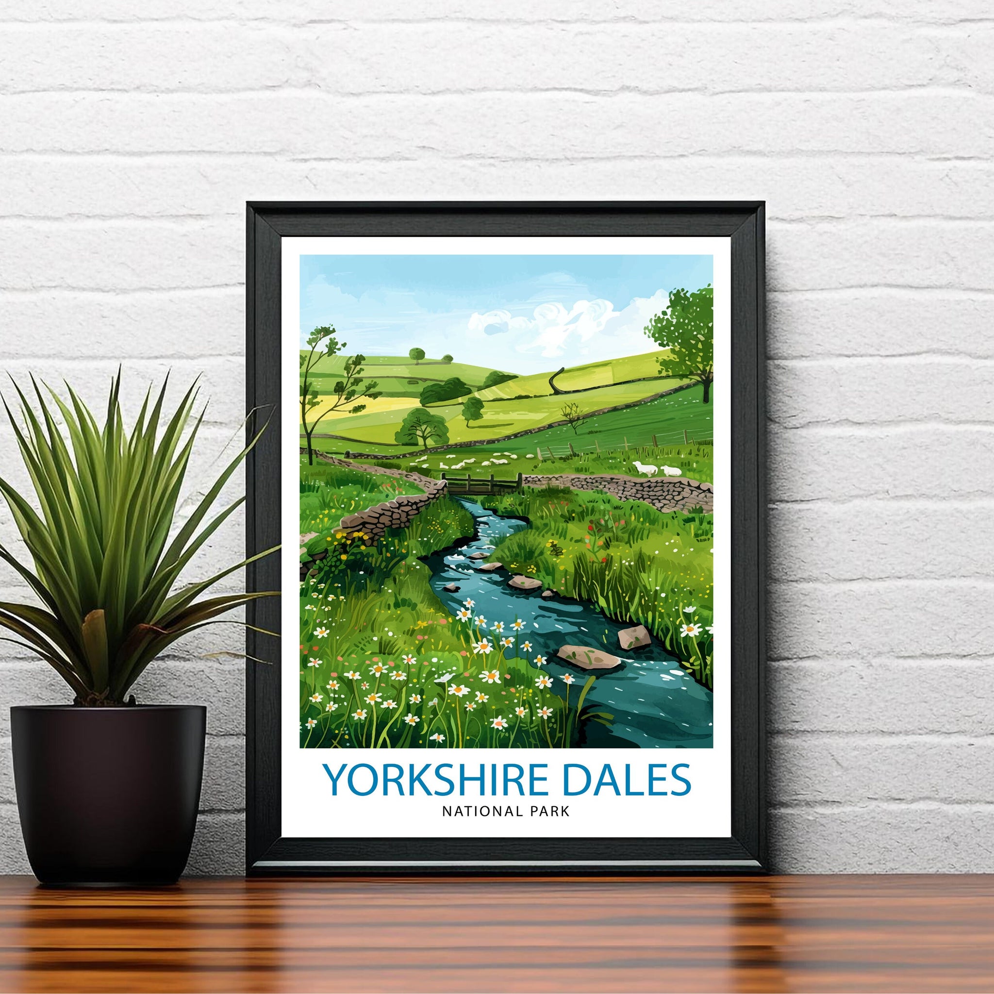 Yorkshire Dales Travel Print Wall Decor Wall Art Yorkshire Dales Wall Hanging Home Décor Yorkshire Dales Gift Art Lovers British Art Lover
