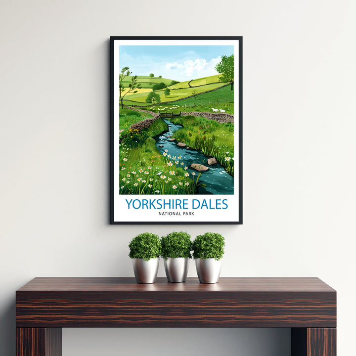 Yorkshire Dales Travel Print Wall Decor Wall Art Yorkshire Dales Wall Hanging Home Décor Yorkshire Dales Gift Art Lovers British Art Lover