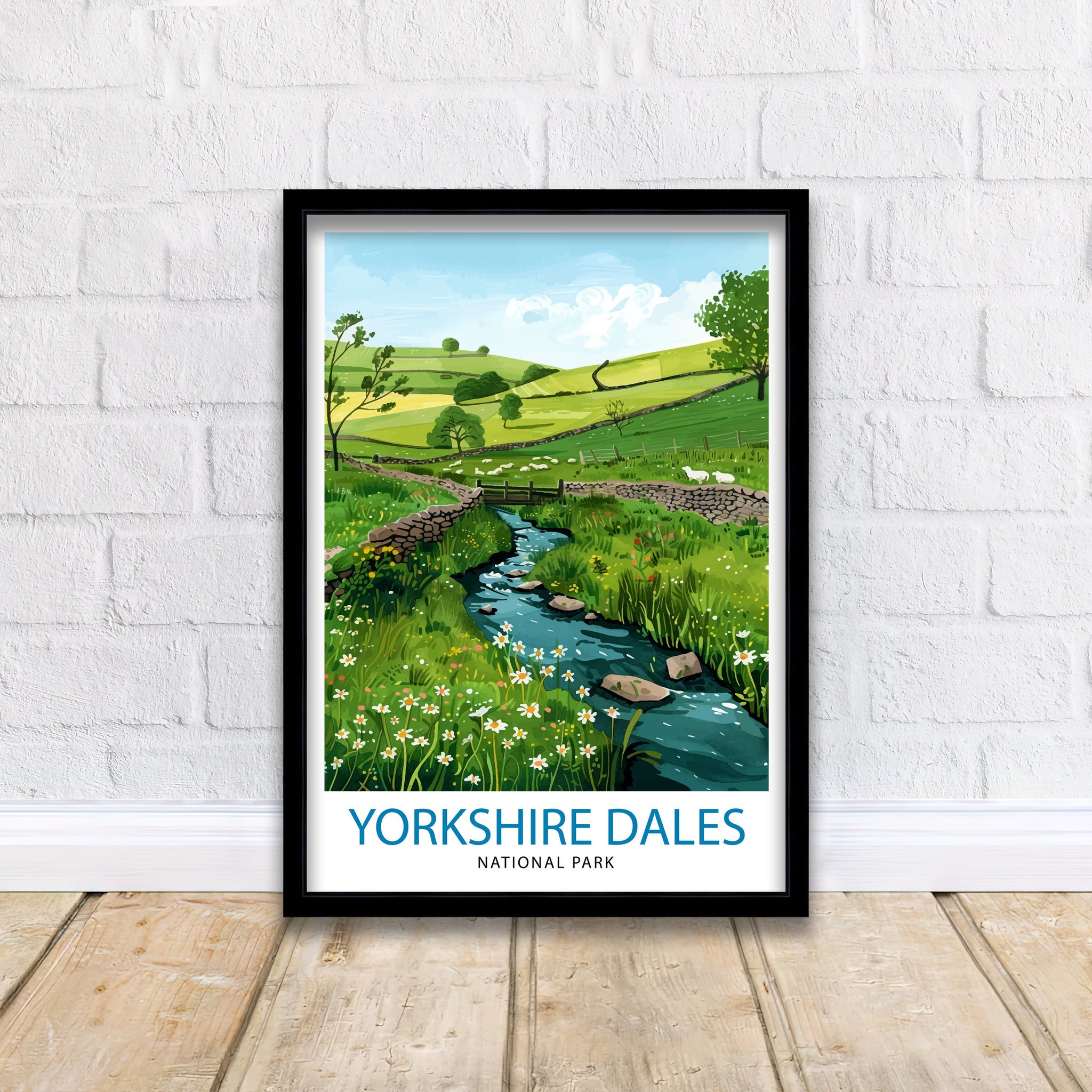 Yorkshire Dales Travel Print Wall Decor Wall Art Yorkshire Dales Wall Hanging Home Décor Yorkshire Dales Gift Art Lovers British Art Lover