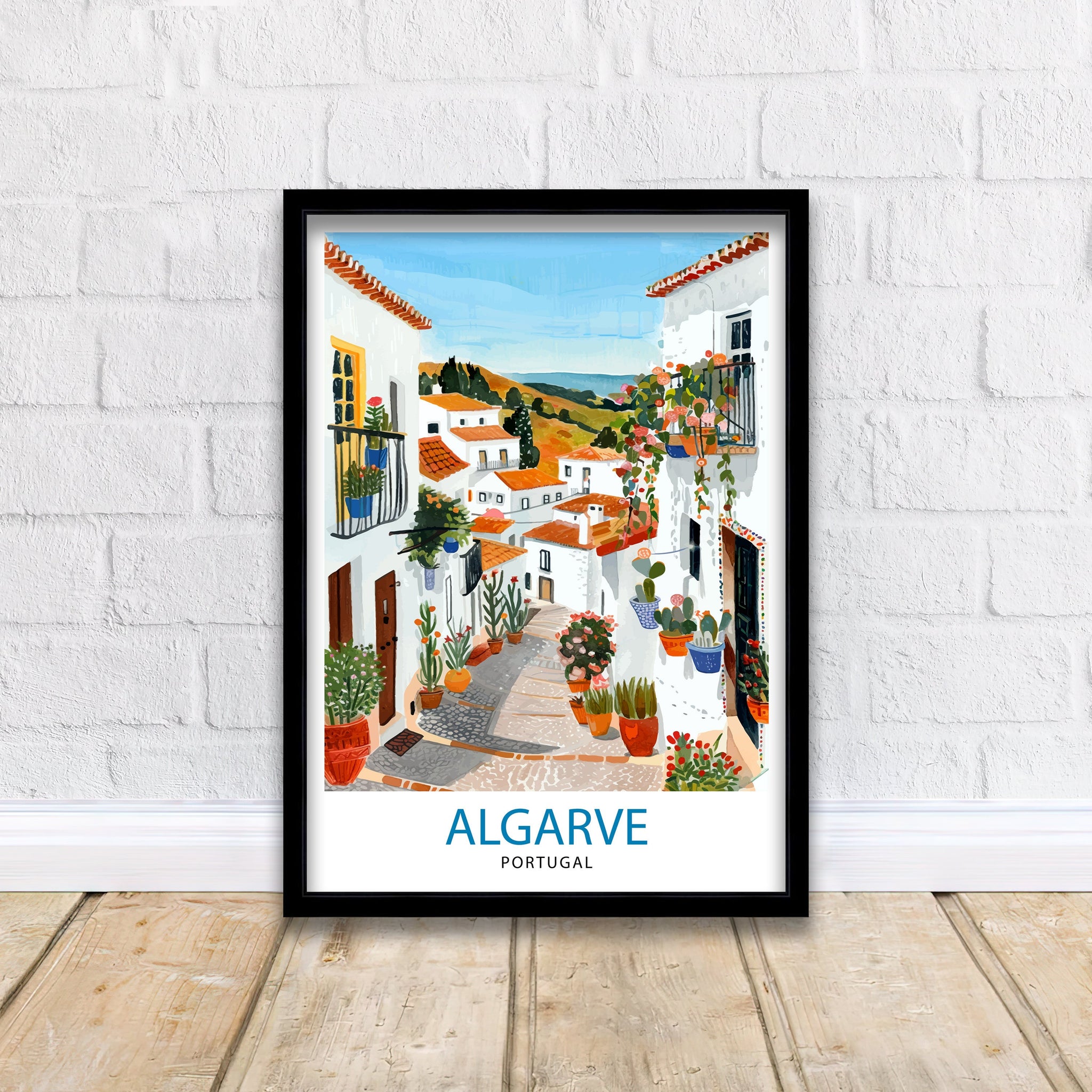 Algarve Portugal Travel Print Wall Decor Wall Art Algarve Wall Hanging Home Décor Algarve Gift Art Lovers Portuguese Art Lover Gift