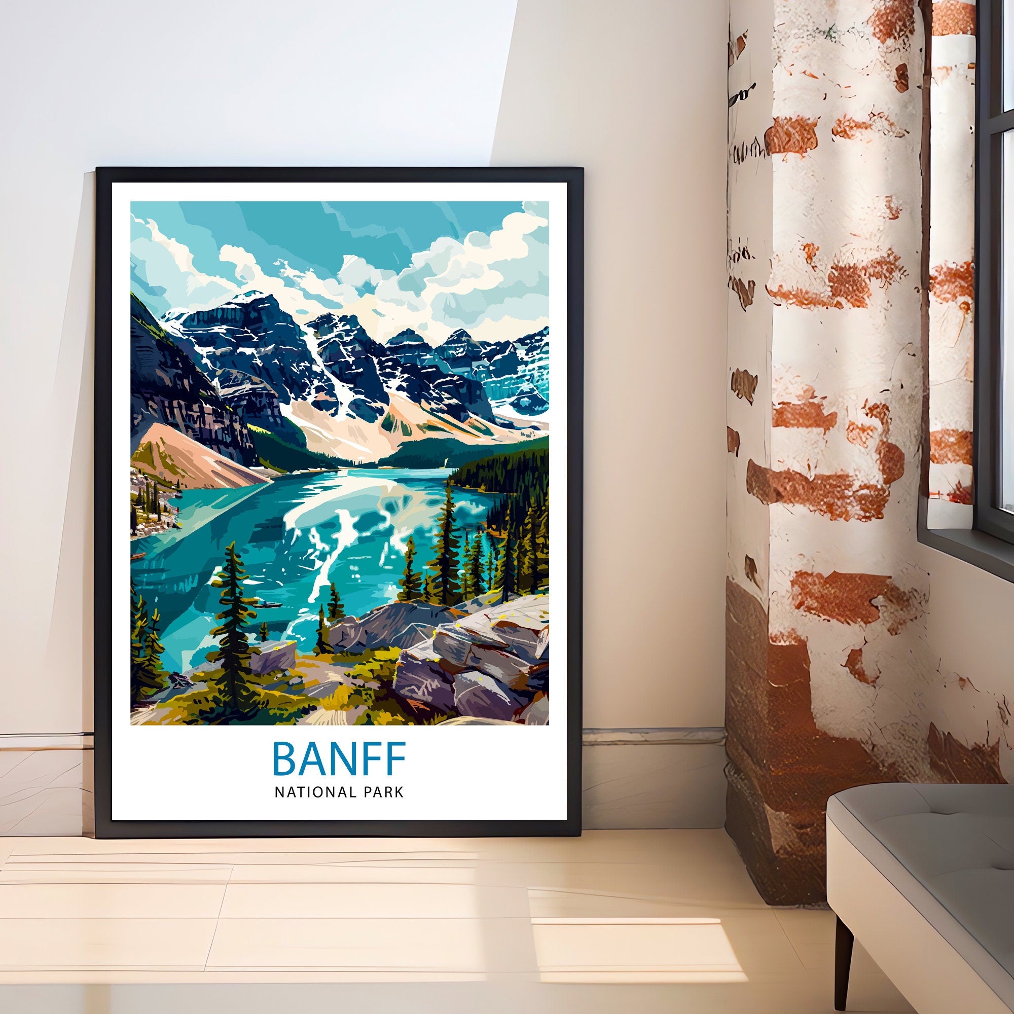 Banff National Park Travel Print Wall Decor Wall Art Banff Wall Hanging Home Décor Banff Gift Art Lovers Canadian Art Lover Gift Print Art