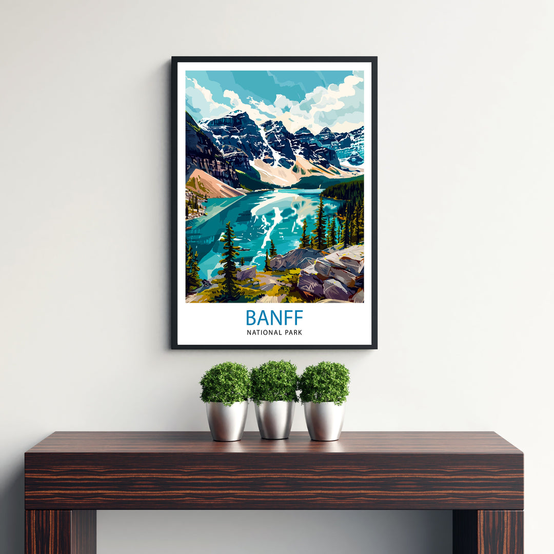 Banff National Park Travel Poster