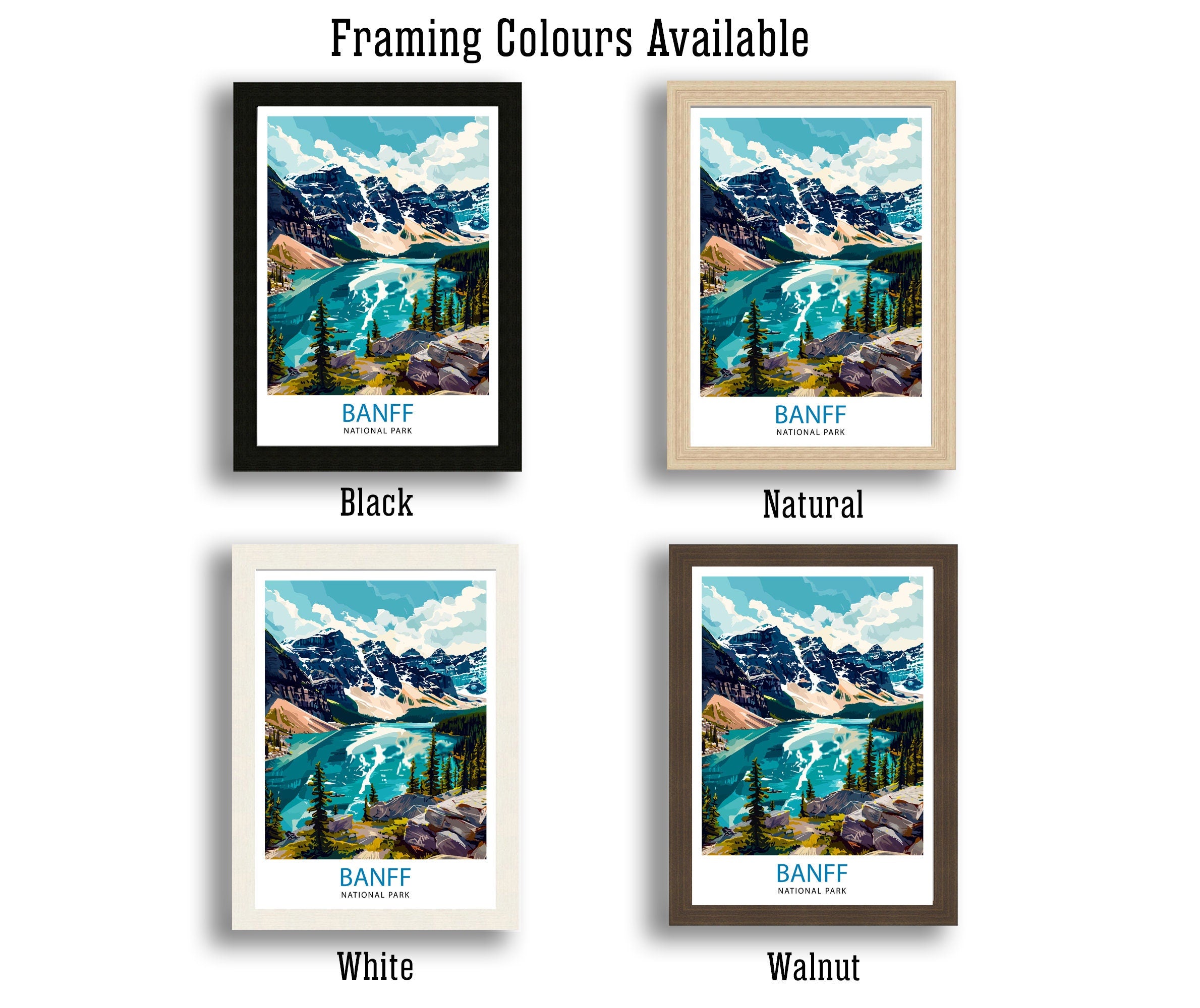 Banff National Park Travel Print Wall Decor Wall Art Banff Wall Hanging Home Décor Banff Gift Art Lovers Canadian Art Lover Gift Print Art