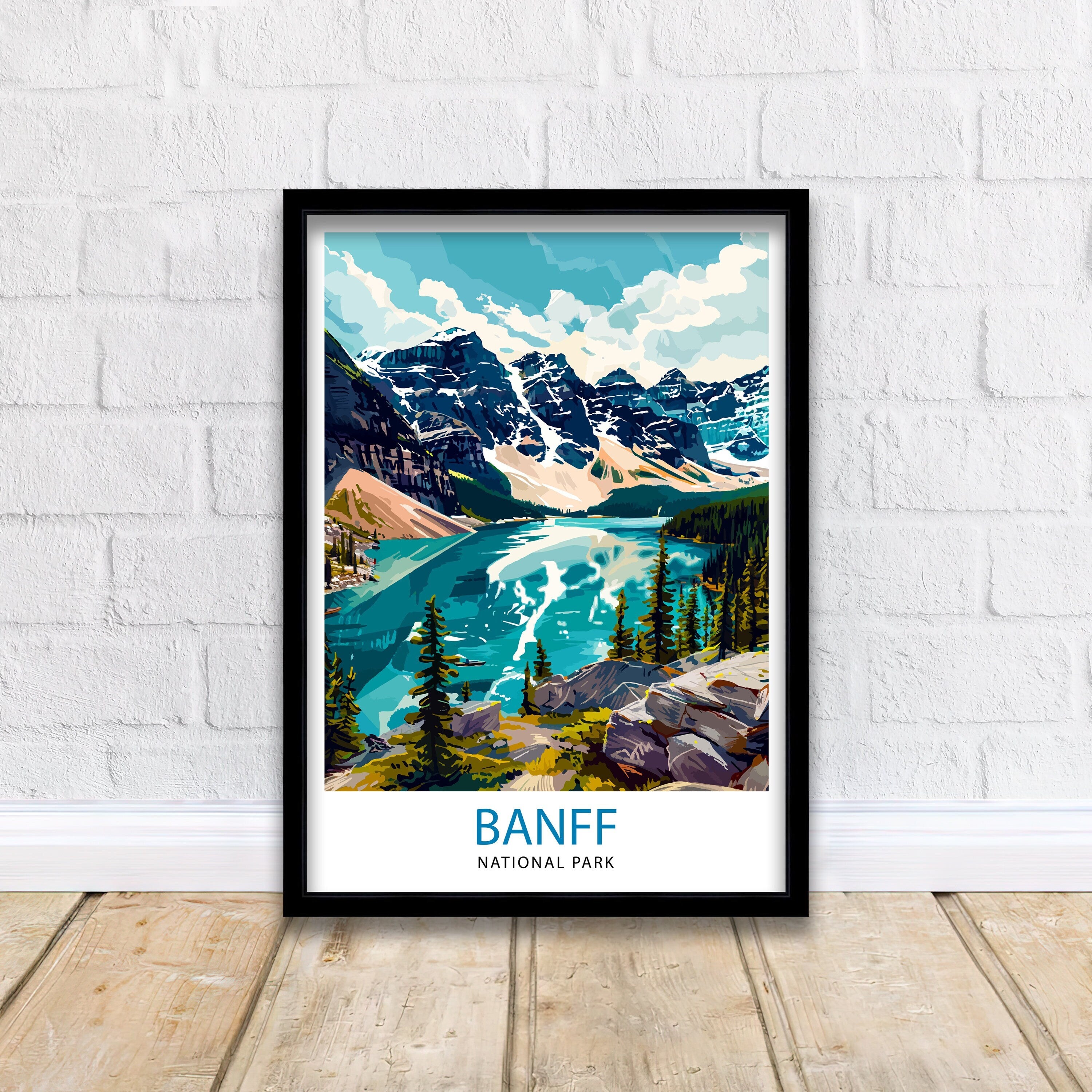 Banff National Park Travel Print Wall Decor Wall Art Banff Wall Hanging Home Décor Banff Gift Art Lovers Canadian Art Lover Gift Print Art