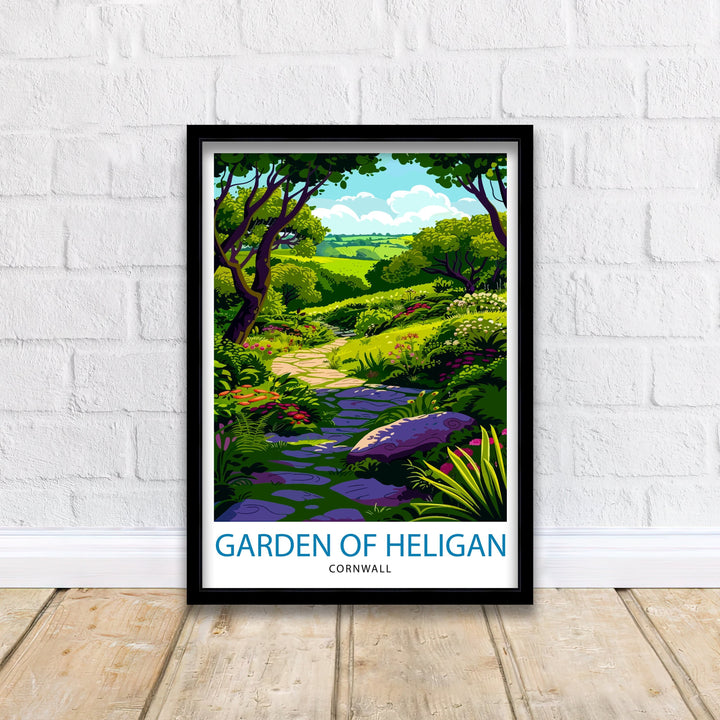 The Lost Gardens of Heligan Cornwall Travel Poster