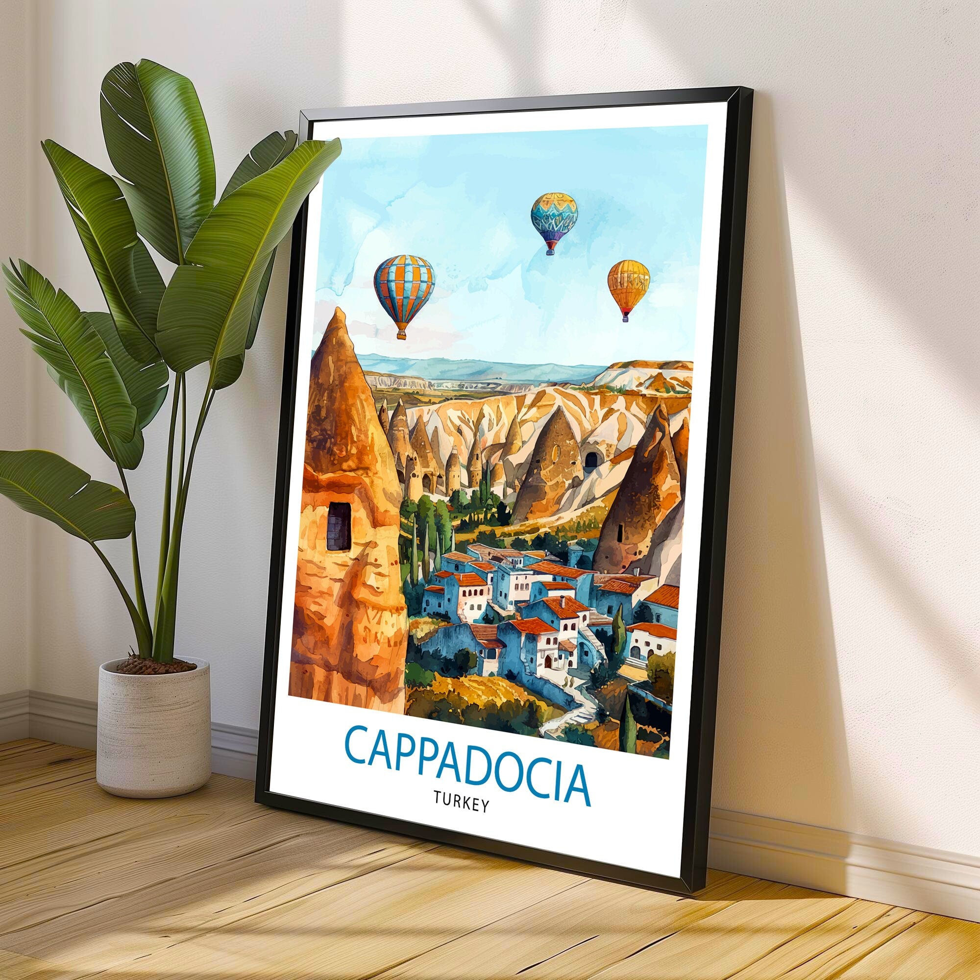 Cappadocia Turkey Travel Print Wall Decor Wall Art Cappadocia Wall Hanging Home Décor Cappadocia Gift Art Lovers Turkey Art Lover Gift Print