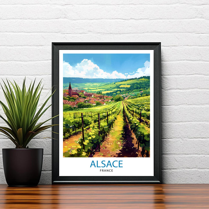 Alsace France Travel Poster