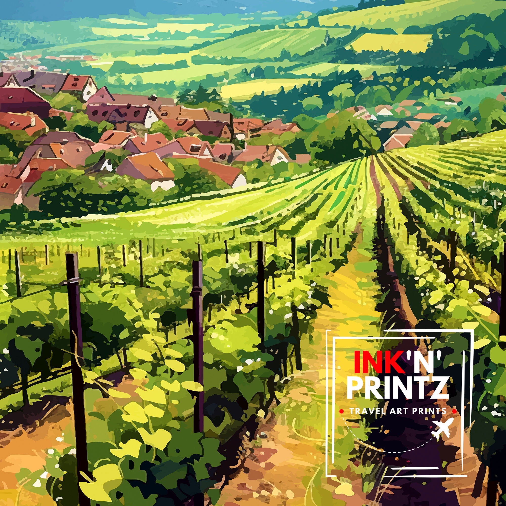 Alsace France Travel Poster