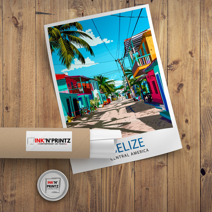 Belize Travel Poster