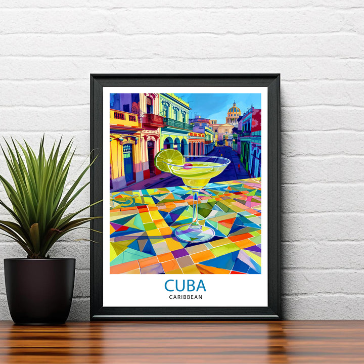 Cuba Travel Print Wall Decor Wall Art Cuba Wall Hanging Home Décor Cuba Gift Art Lovers Caribbean Art Lover Gift Print Art