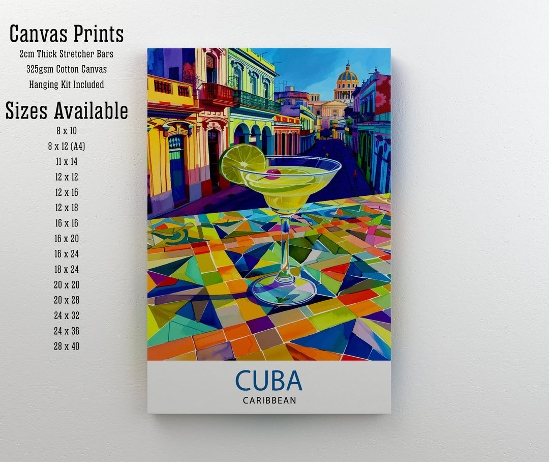 Cuba Travel Print Wall Decor Wall Art Cuba Wall Hanging Home Décor Cuba Gift Art Lovers Caribbean Art Lover Gift Print Art