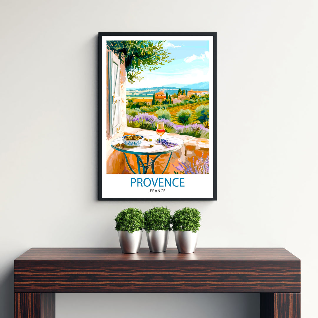 Provence France Travel Print Wall Decor Wall Art Provence Wall Hanging Home Décor Provence Gift Art Lovers French Art Lover Gift Print Art