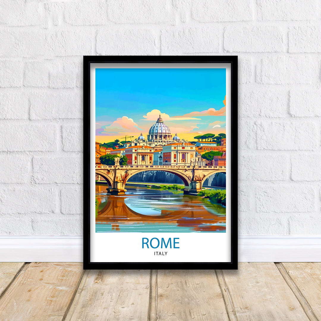 Rome Italy Travel Print Wall Decor Wall Art Rome Wall Hanging Home Décor Rome Gift Art Lovers Italian Art Lover Gift Print Art