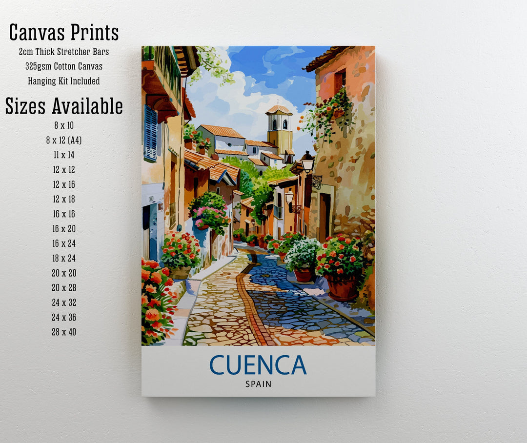 Cuenca Spain Travel Print Wall Decor Wall Art Cuenca Wall Hanging Home Décor Cuenca Gift Art Lovers Spanish Art Lover Gift Print Art