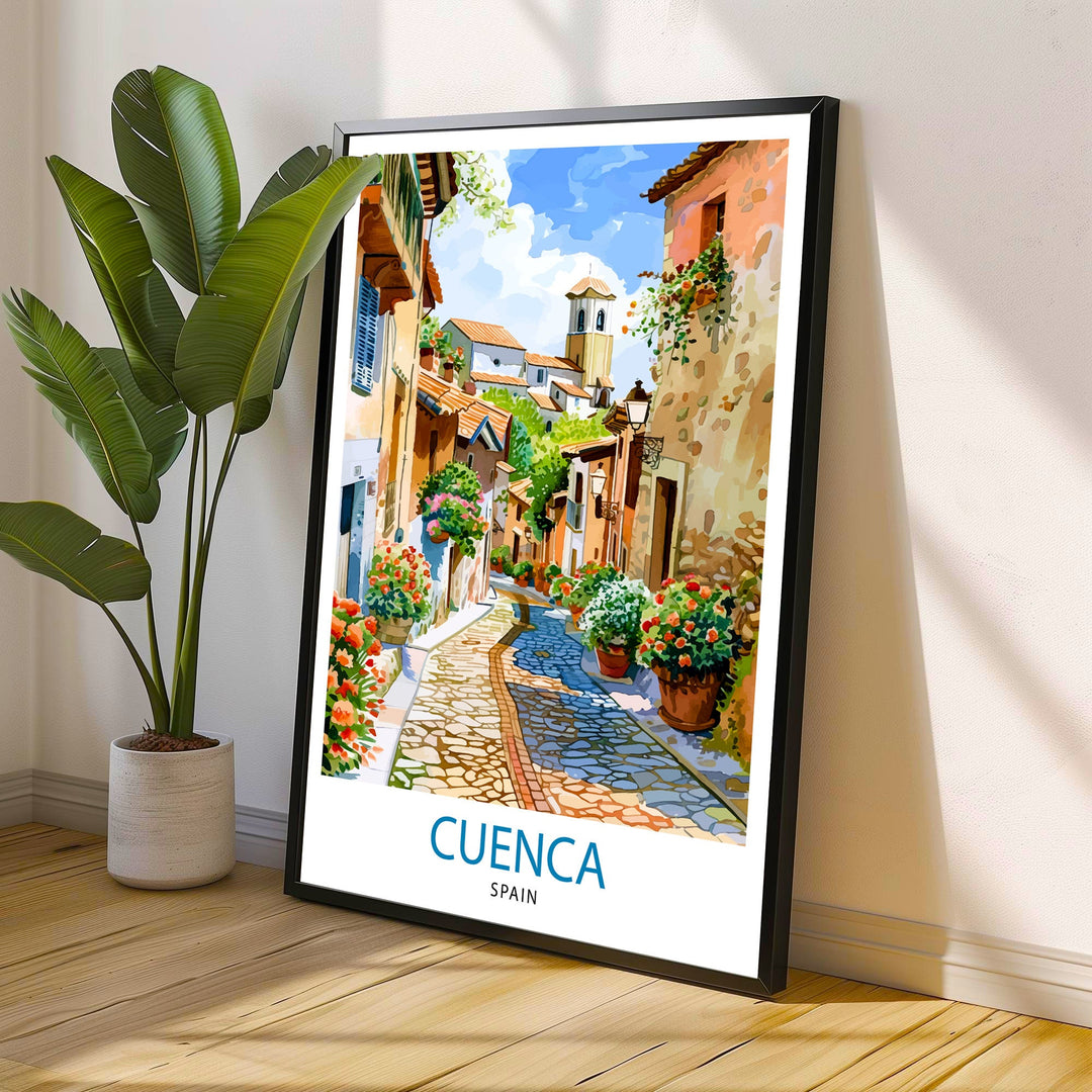 Cuenca Spain Travel Print Wall Decor Wall Art Cuenca Wall Hanging Home Décor Cuenca Gift Art Lovers Spanish Art Lover Gift Print Art