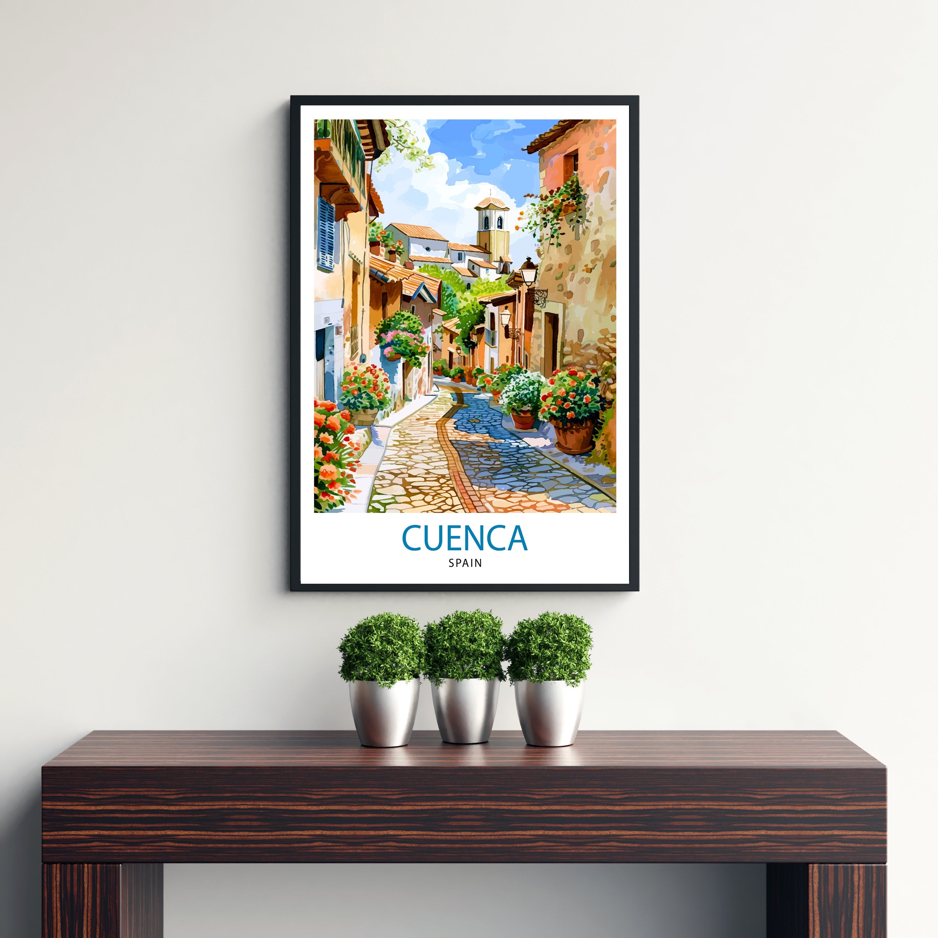 Cuenca Spain Travel Print Wall Decor Wall Art Cuenca Wall Hanging Home Décor Cuenca Gift Art Lovers Spanish Art Lover Gift Print Art