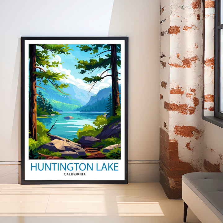 Huntington Lake California Travel Print Wall Decor Wall Art Huntington Lake Wall Hanging Home Décor Huntington Lake Gift Art Lovers